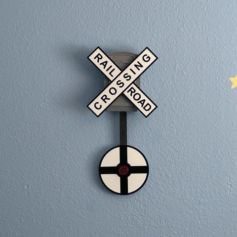 Train Railroad Crossing with Wigwag Wall Decor (by Red1RC)