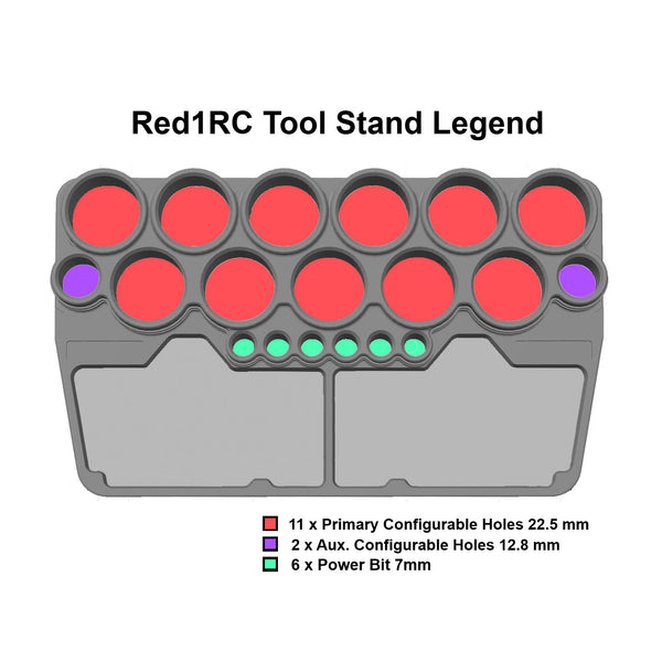 Red1RC Configurable Tool Stand (MIP, Protek, Muchmore, Hudy, Serpent or Build your own)